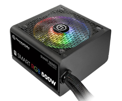 Zasilacz THERMALTAKE Smart 500W RGB (80+ 230V EU, 2xPEG, 120mm, Single Rail) PS-SPR-0500NHSAWE-1